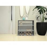 Sapateira De Entrada Nicho Multiuso Sapateira Utilitário Porta Trecos Cinza - 3