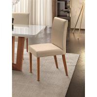 Conjunto 2 Cadeiras Talia Madeira Imbuia Bege - 1