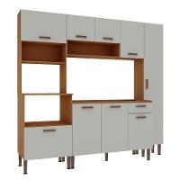 Armário De Cozinha Completo Genialflex Essência Freijo White Laca - 2