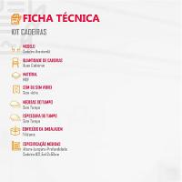 Conjunto 2 Cadeiras Sarah Mdf Rufato Veludo Creme E Imbuia - 3