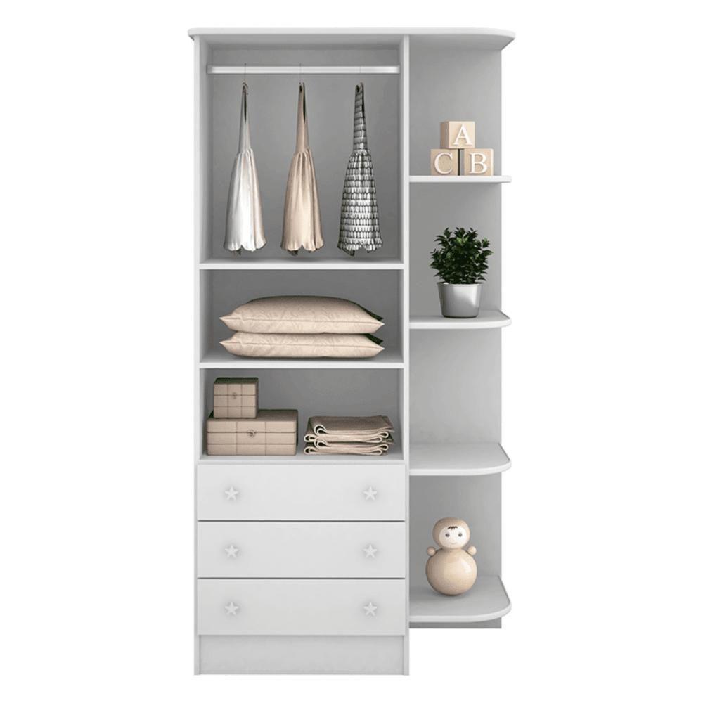 1berco Doce Sonho Branco (1.5) + 2523comoda Com Trocador Doce Sonho(2523.5) + 825g. Roupa Inf. 2pts Doce Sonho(825.5) - 7