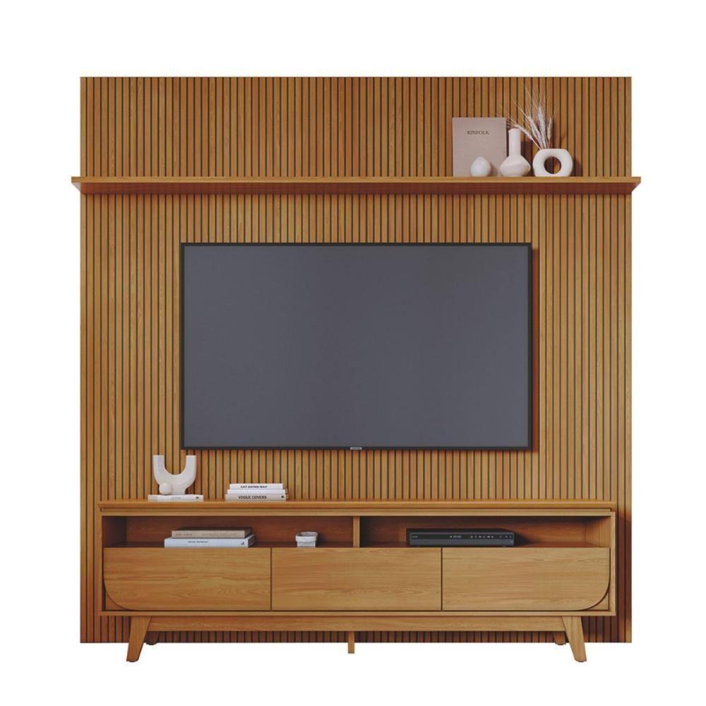 Kit Lyra Painel E Rack Com Painel Cumaru - 2