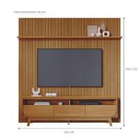 Kit Lyra Painel E Rack Com Painel Cumaru - 3