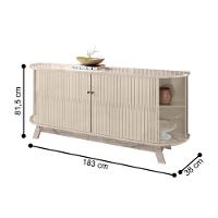 Buffet Verona Com Portas Calacata/off-white - 2