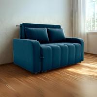 Sofa Cama 2 Lugares 138 Cm Amora Veludo Maserati Milani Store Azul - 8