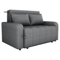 Sofa Cama 2 Lugares 138 Cm Amora Linho Vancouver Cinza Milani Store Cinza - 1