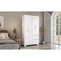 Guarda-roupa Infantil Argentina 4 Portas 2 Gavetas Linhamobília Branco - 2