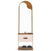 Toucador Penteadeira Com Espelho 1 Gaveta Organic Off/freijó - Ej Móveis - 3