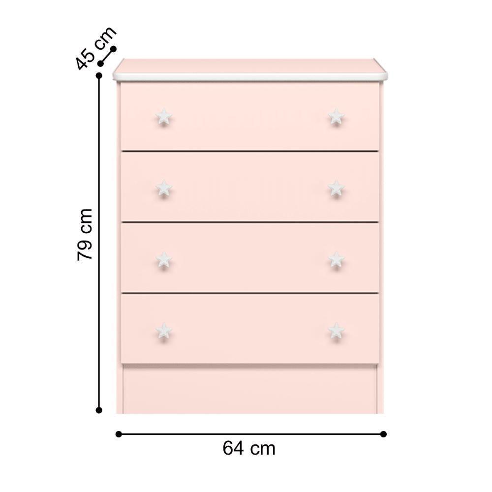 1berco Rosa Acetinado Doce Sonho (1.91),777comoda 4 Gavetasacetinado (777.91),825g. Roupa Inf. 2ptsacetinado (825.91) - 5