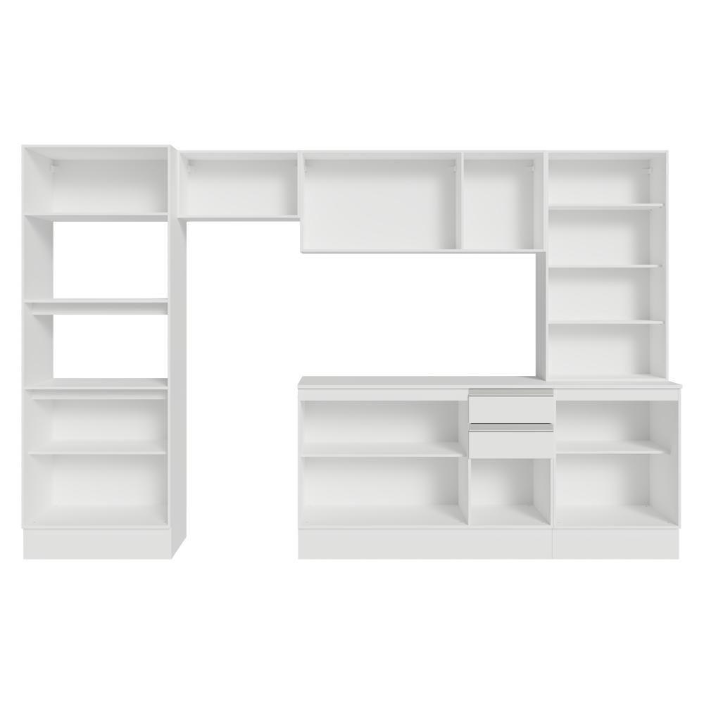 Armário De Cozinha Completa 100% Mdf 310 Cm Smart Madesa 04 Branco - 5