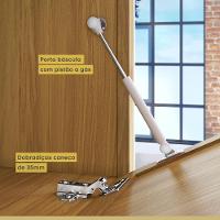 Balcão De Cozinha 1 Porta 2 Gavetas Com Caixa Organizadora 120cm Princesa Freijó/grafite Nesher Móveis - 7