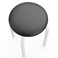 Mesa De Cozinha Bistrô Porto Branco 90cm Com 2 Banquetas Industriais Maviê Preto/branco - Mpozenato