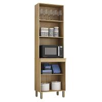 Paneleiro Com Nicho 4 Portas São Luis Valdemoveis Cinamomo/grafite - 9