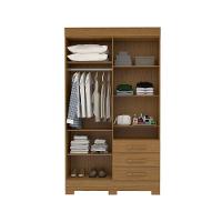 Guarda-Roupa Casal Bolívia 4 Portas Com Espelho E 3 Gavetas 100% Mdf Linha Mobília Cinamomo - 2