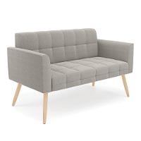 Namoradeira E Poltrona Pé Palito Natural Elisa Bouclê D03 - D?rossi Cor Cinza - 5