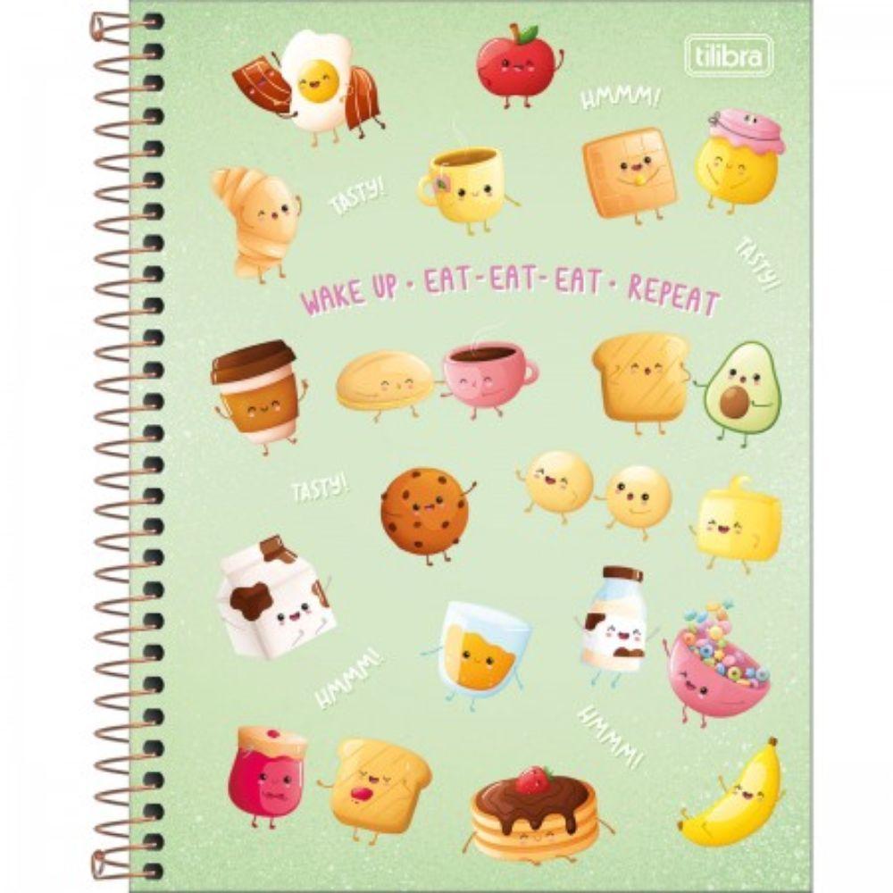 Caderno Espiral Capa Dura Universitário 1 Matéria Taste 80 Folhas Tilibra Verde - 1