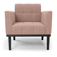 Poltrona Sala Base Madeira Fixa Pto Kit 2 Elisa Bouclê D03 - D?rossi Cor Rose - 6