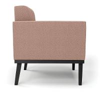 Poltrona Sala Base Madeira Fixa Pto Kit 2 Elisa Bouclê D03 - D?rossi Cor Rose - 8