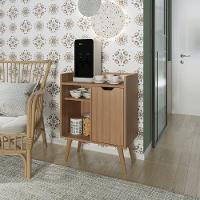 Aparador Bar/café Multifuncional Com 1 Porta Amêndoa - 5