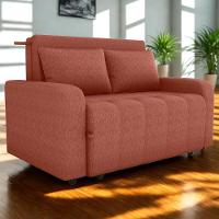 Sofa Cama 2 Lugares 138 Cm Amora Tecido Pompeia G500 Milani Store Terracota