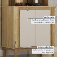 Cantinho Café 2 Portas 3 Prateleira Mantiqueira Valdemoveis Cinamomo/off White - 5