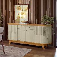 Buffet Aparador 4 Portas 183 Cm Monaco Cumaru Opala Madetec  - 7