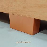 Guarda-Roupa Casal Canadá 6 Portas E 2 Gavetas 100% Mdf Linha Mobília Cinamomo/off White - 6