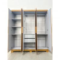 Guarda-Roupa Casal Canadá 6 Portas E 2 Gavetas 100% Mdf Linha Mobília Cinamomo/off White - 7