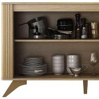 Buffet 3 Portas 2 Prateleira Pampulha Valdemoveis Cinamomo/off White - 9