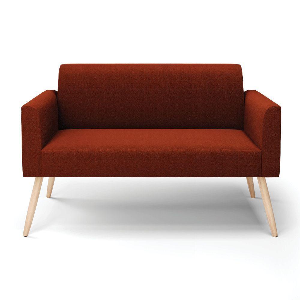 Sofá 2 Lugares Namoradeira Pé Palito Natural Marisa Bouclê Terra D03 - D'rossi - 9