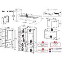 Quarto Completo Com Cama Solteiro Para Colchão 188x78cm Com Baú Embutido Multimóveis Mp4342 Preto Madeirado