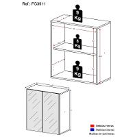 Aparador Com Espelho Multimóveis Cantinho Do Café 2 Portas Branco - 2
