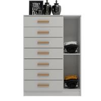 Cômoda New Mônaco Infantil 1 Porta E 7 Gavetas Branco - 3