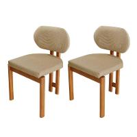 Conjunto Com 2 Cadeiras Madeira Nala Ambar / Imbuia Nat. - 1