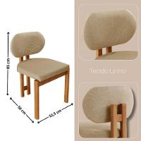 Conjunto Com 2 Cadeiras Madeira Nala Ambar / Imbuia Nat. - 2