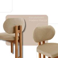 Conjunto Com 2 Cadeiras Madeira Nala Ambar / Imbuia Nat. - 3