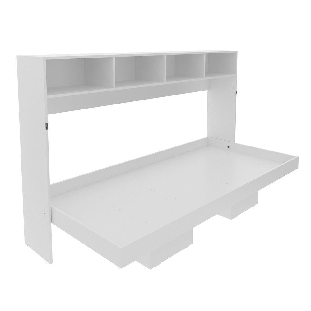 Cama Articulada Horizontal De Solteiro Com 6 Nichos Branco - 5