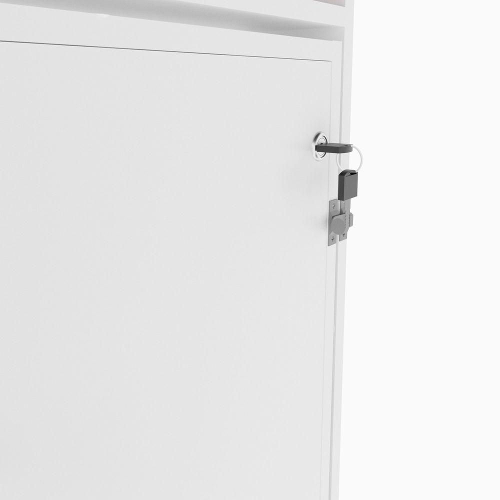 Cama Articulada Horizontal De Solteiro Com 6 Nichos Branco - 7