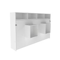 Cama Articulada Horizontal De Solteiro Com 6 Nichos Branco - 6