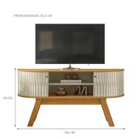 Bancada Savona Com Nichos Cumaru/opala - 3