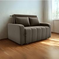 Sofa Cama 2 Lugares 138 Cm Amora Veludo Maserati Milani Store Marrom - 8