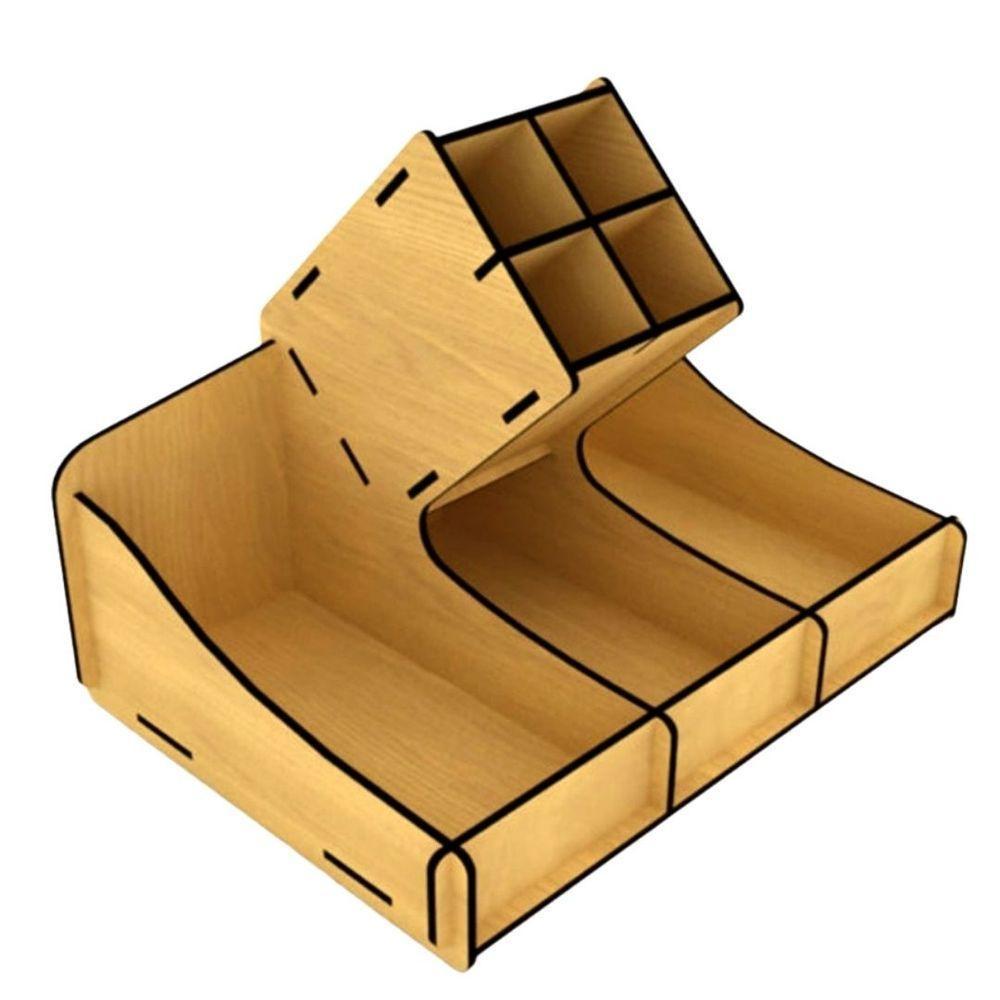 Porta Guardanapo E Sachê Em Mdf - Kit 5 Unidades - 1