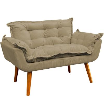 Namoradeira Decorativa Para Sala Recepção Consultório Escritório Manicure Alice Suede