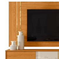 Painel Rack Bancada Tv 60 Pol 160 Cm Cronos Cinamomo Off White Madetec - 5