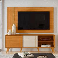 Painel Rack Bancada Tv 60 Pol 160 Cm Cronos Cinamomo Off White Madetec - 8