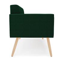 Sofá Namoradeira 2 Lugares Pé Palito Natural Elisa Bouclê D03 - D?rossi Cor Verde - 7