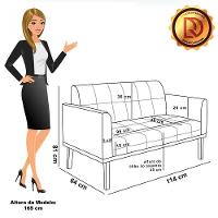 Namoradeira E Poltrona Base Madeira Fixa Pto Elisa Bouclê D03 - D?rossi Cor Cinza - 6