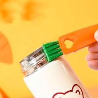 Escova De Limpeza Multiuso Para Teclado Cantos Frisos Notebooks 3 Em 1 Cor:laranja - 7