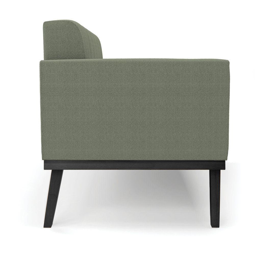 Namoradeira 2 Poltronas Base Madeira Fixa Pto Elisa Bouclê D03 - D?rossi Cor Verde Pistache - 2