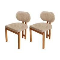 Conjunto Com 2 Cadeiras Madeira Nala Milano/Imbuia Nat. - 1